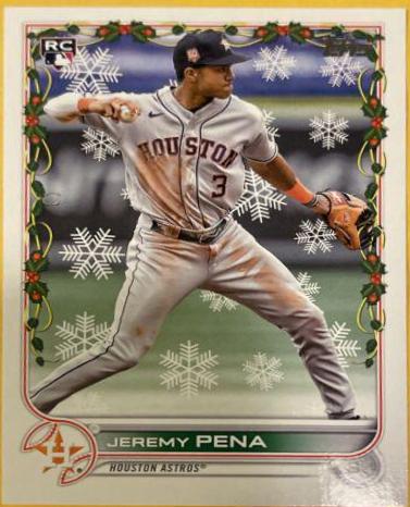 2022 Topps Holiday Jeremy Pena #HW129 card