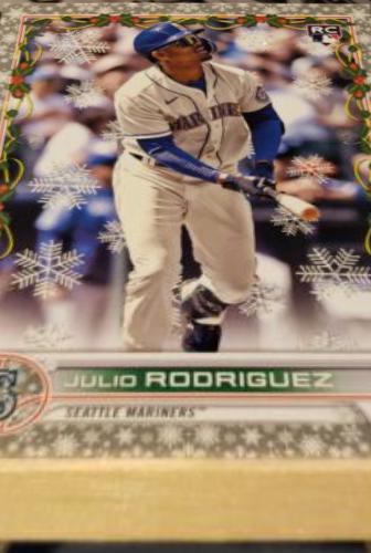 2022 Topps Holiday Julio Rodriguez [Metallic] #HW44 card
