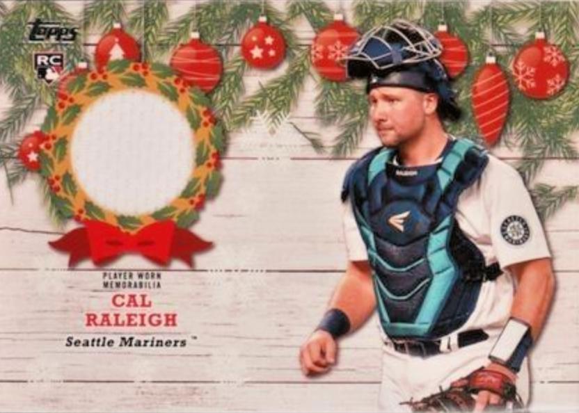 2022 Topps Holiday Relics Cal Raleigh #WRC-CR card