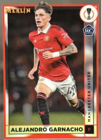 2022 Topps Merlin Chrome UEFA Club Competitions Alejandro Garnacho #96 card