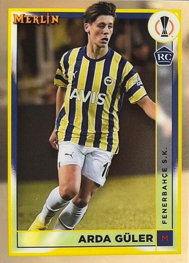 2022 Topps Merlin Chrome UEFA Club Competitions Arda Guler #43 card