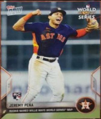 2022 Topps Now Jeremy Pena #1161 card