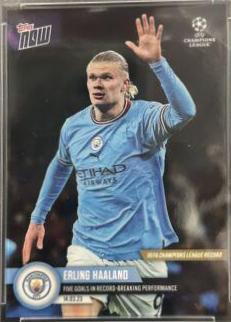 2022 Topps Now UEFA Champions League Erling Haaland #90 card