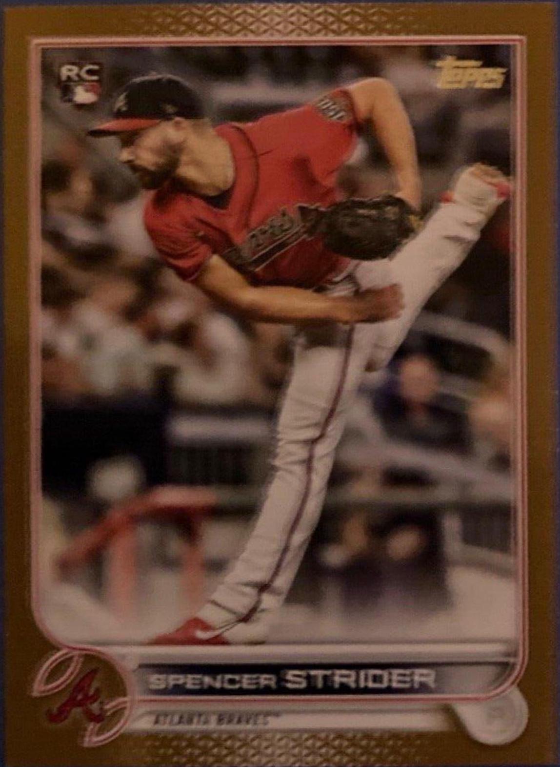 2022 Topps Spencer Strider [Gold] #509 card