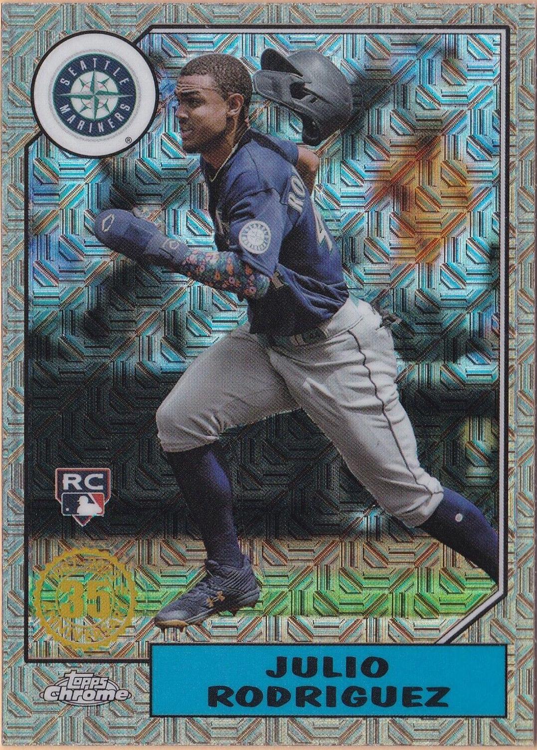 2022 Topps Update 1987 Chrome Julio Rodriguez #T87C-30 card