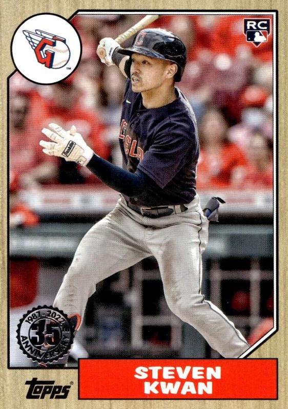 2022 Topps Update 1987 Steven Kwan #87TBU-17 card