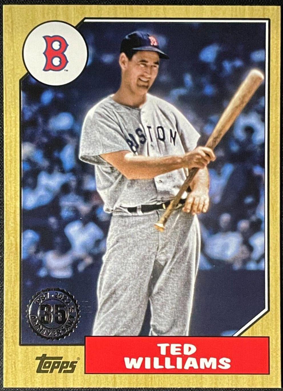 2022 Topps Update 1987 Ted Williams #87TBU-12 card