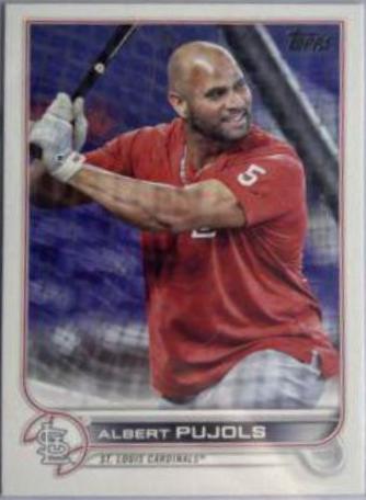 2022 Topps Update Albert Pujols [SP Variation] #US300 card
