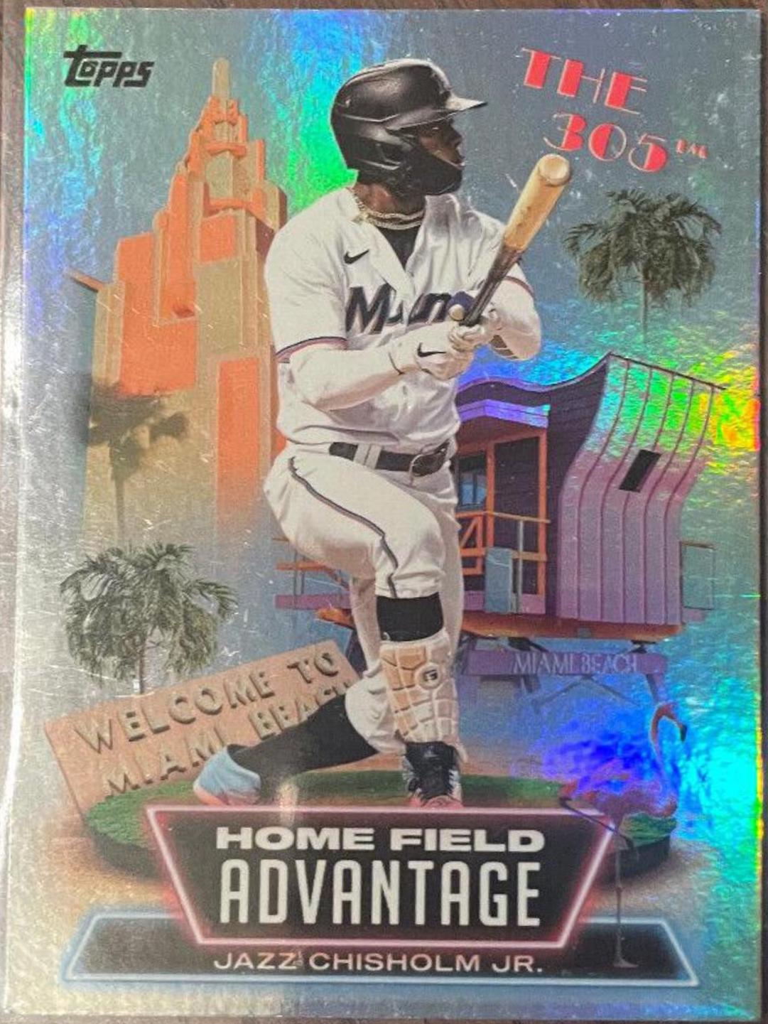 2022 Topps Update Home Field Advantage Jazz Chisholm #HA-25 card