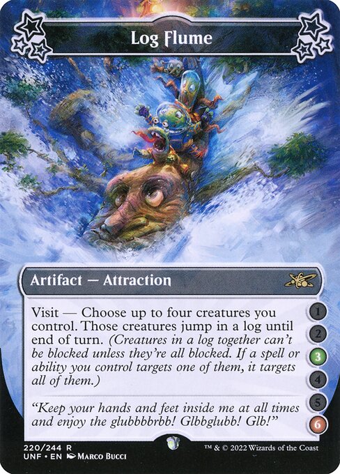 2022 Unfinity Log Flume #220a card