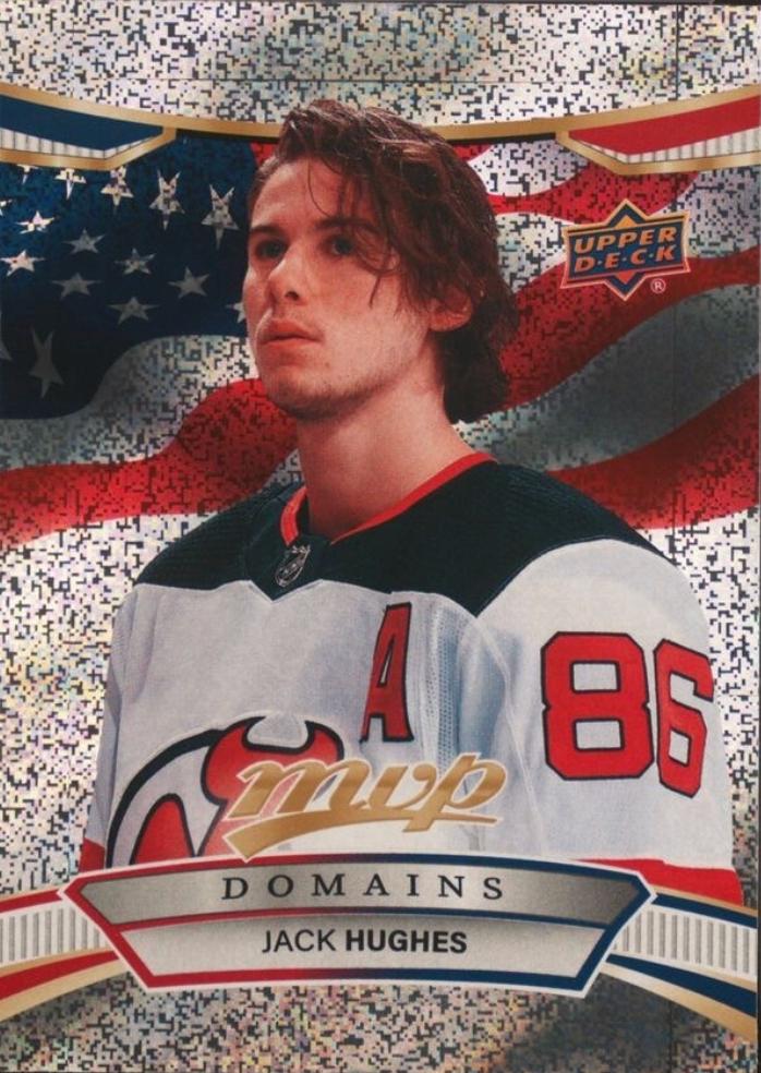 2022 Upper Deck MVP Domains Jack Hughes #NA-9 card