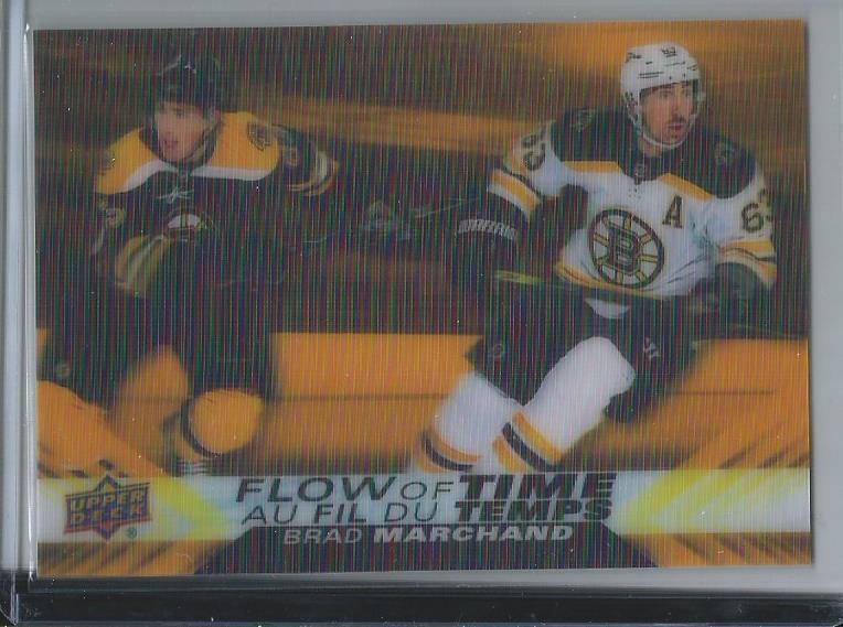 2022 Upper Deck Tim Hortons Flow of Time Brad Marchand #NT-6 card