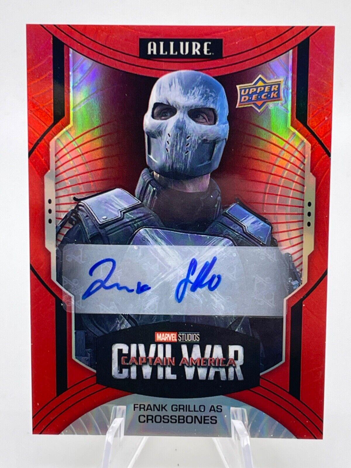 2023 2022 Allure Frank Grillo as Crossbones [Red Auto] #110 card