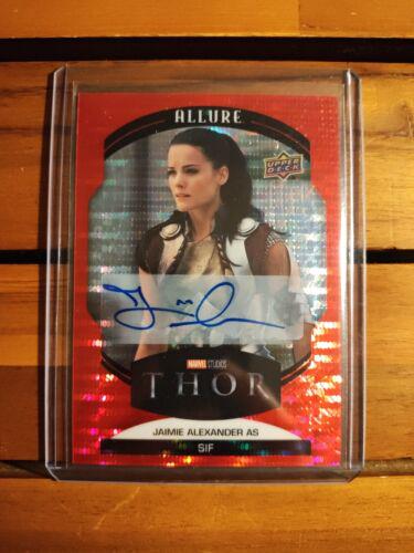 2023 2022 Allure Jaimie Alexander as Sif [Red Auto] #8 card