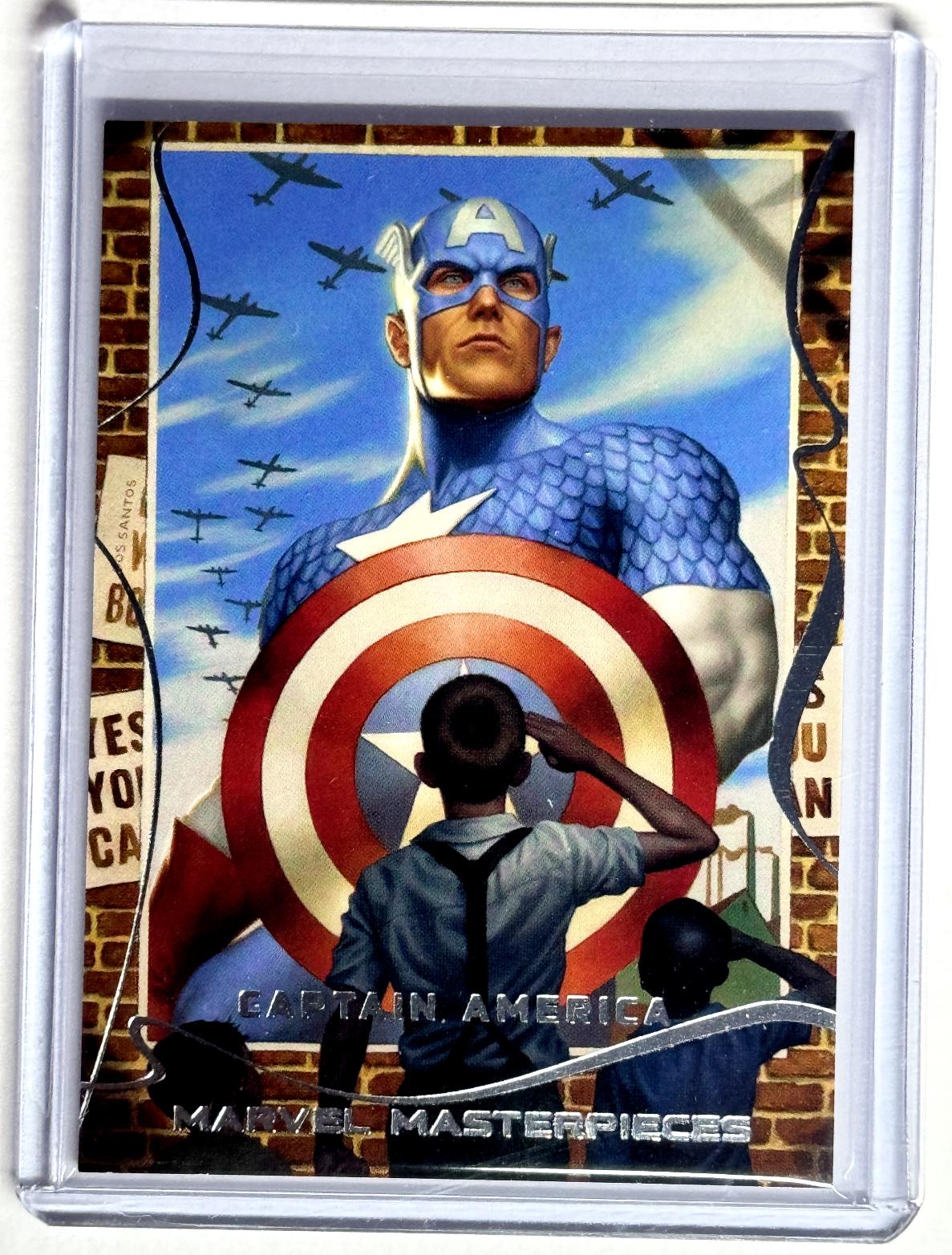 2023 2022 Masterpieces Captain America #90 card