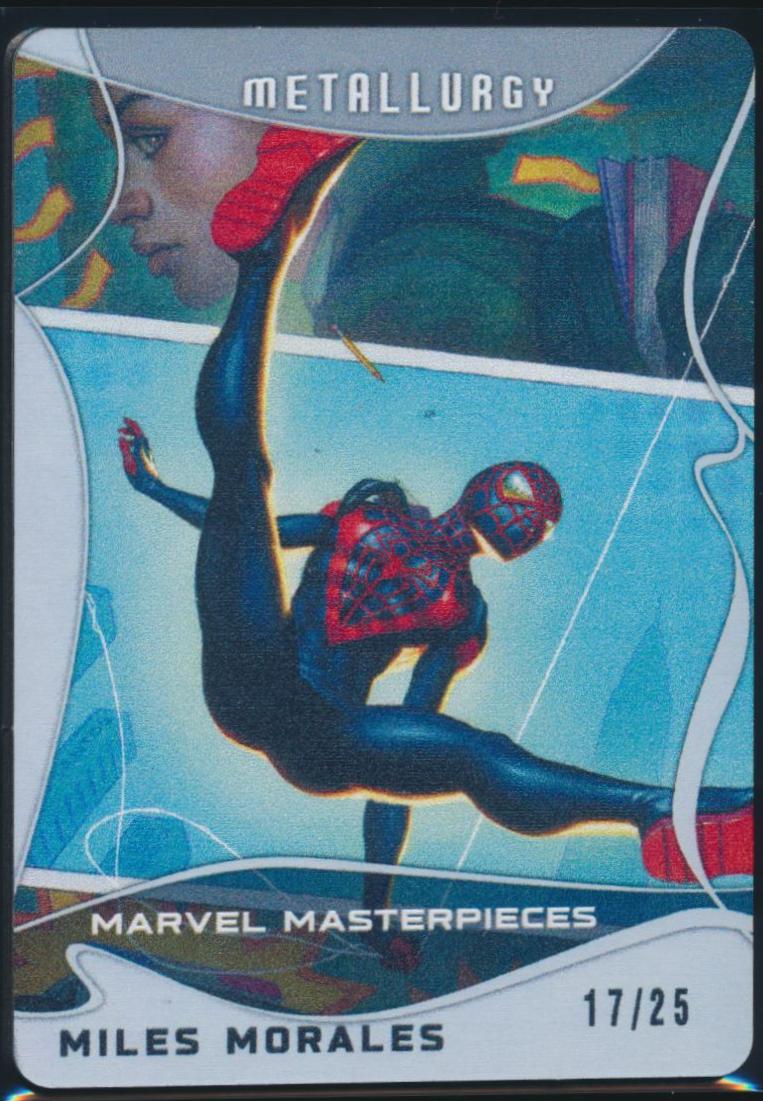 2023 2022 Masterpieces Miles Morales [Metallurgy] #78 card
