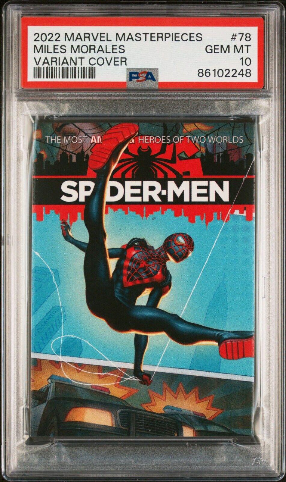 2023 2022 Masterpieces Miles Morales [Variant Cover] #78 card