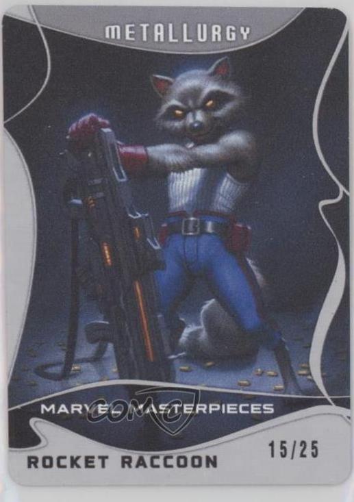 2023 2022 Masterpieces Rocket Raccoon [Metallurgy] #61 card