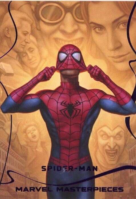 2023 2022 Masterpieces Spider-Man [Purple Foil] #87 card