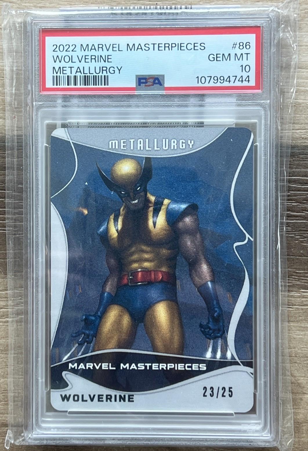 2023 2022 Masterpieces Wolverine [Metallurgy] #86 card