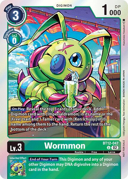 2023 Across Time Wormmon [Convention Promo Foil] #BT12-047 card