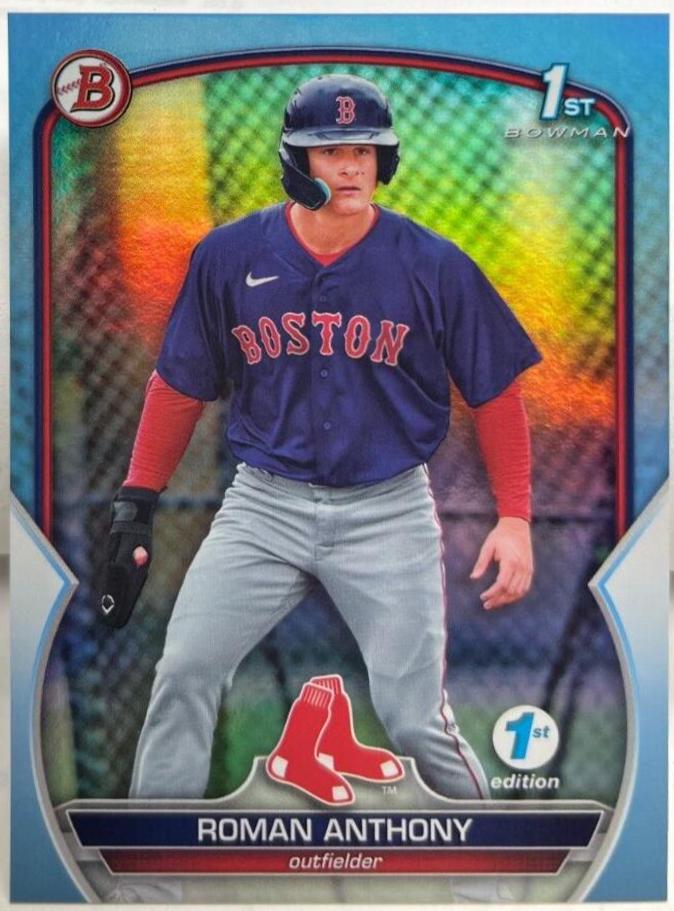 2023 Bowman 1st Edition Roman Anthony [Sky Blue] #BPPF-71 card