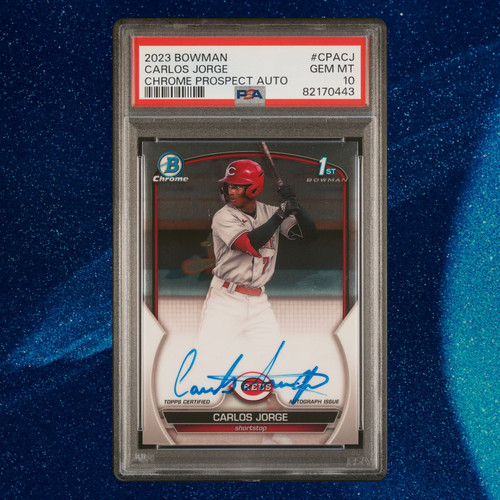 2023 Bowman Chrome Prospect Autographs Carlos Jorge #CPA-CJ card