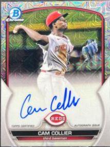 2023 Bowman Chrome Prospect Mega Box Autographs Cam Collier #BMA-CCR card