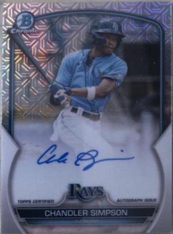 2023 Bowman Chrome Prospect Mega Box Autographs Chandler Simpson #BMA-CS card