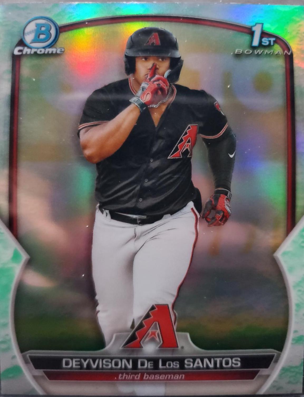 2023 Bowman Chrome Prospects Deyvison De Los Santos [Lunar Glow] #BCP-116 card