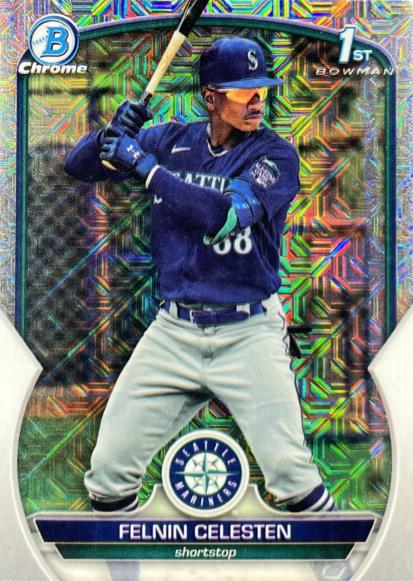 2023 Bowman Chrome Prospects Felnin Celesten [Mega Box Mojo Refractor] #BCP-156 card