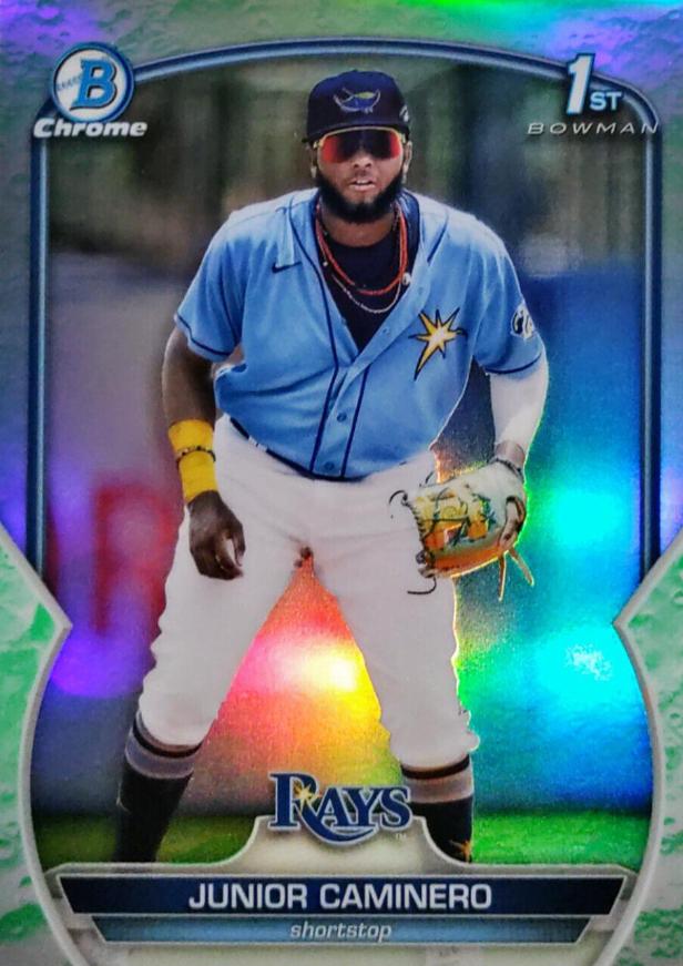 2023 Bowman Chrome Prospects Junior Caminero [Lunar Glow] #BCP-61 card