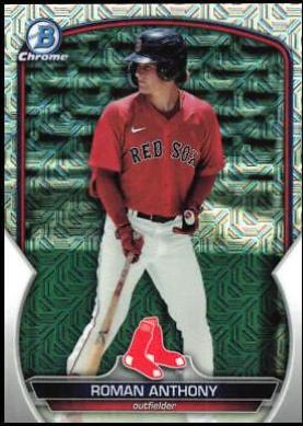 2023 Bowman Chrome Prospects Roman Anthony [Mega Box Mojo Refractor] #BCP-220 card