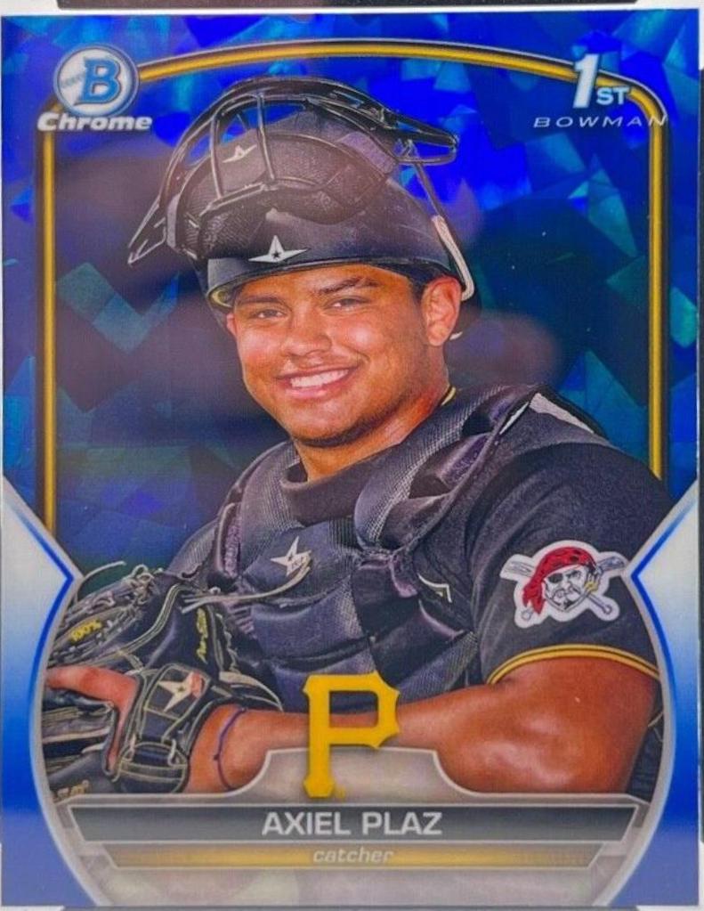 2023 Bowman Chrome Prospects Sapphire Axiel Plaz #BCP-208 card