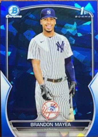 2023 Bowman Chrome Prospects Sapphire Brandon Mayea #BCP-188 card