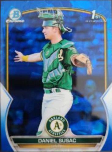 2023 Bowman Chrome Prospects Sapphire Daniel Susac #BCP-5 card