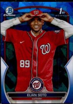 2023 Bowman Chrome Prospects Sapphire Elian Soto #BCP-177 card