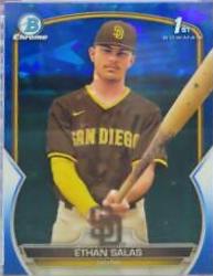 2023 Bowman Chrome Prospects Sapphire Ethan Salas #BCP-171 card