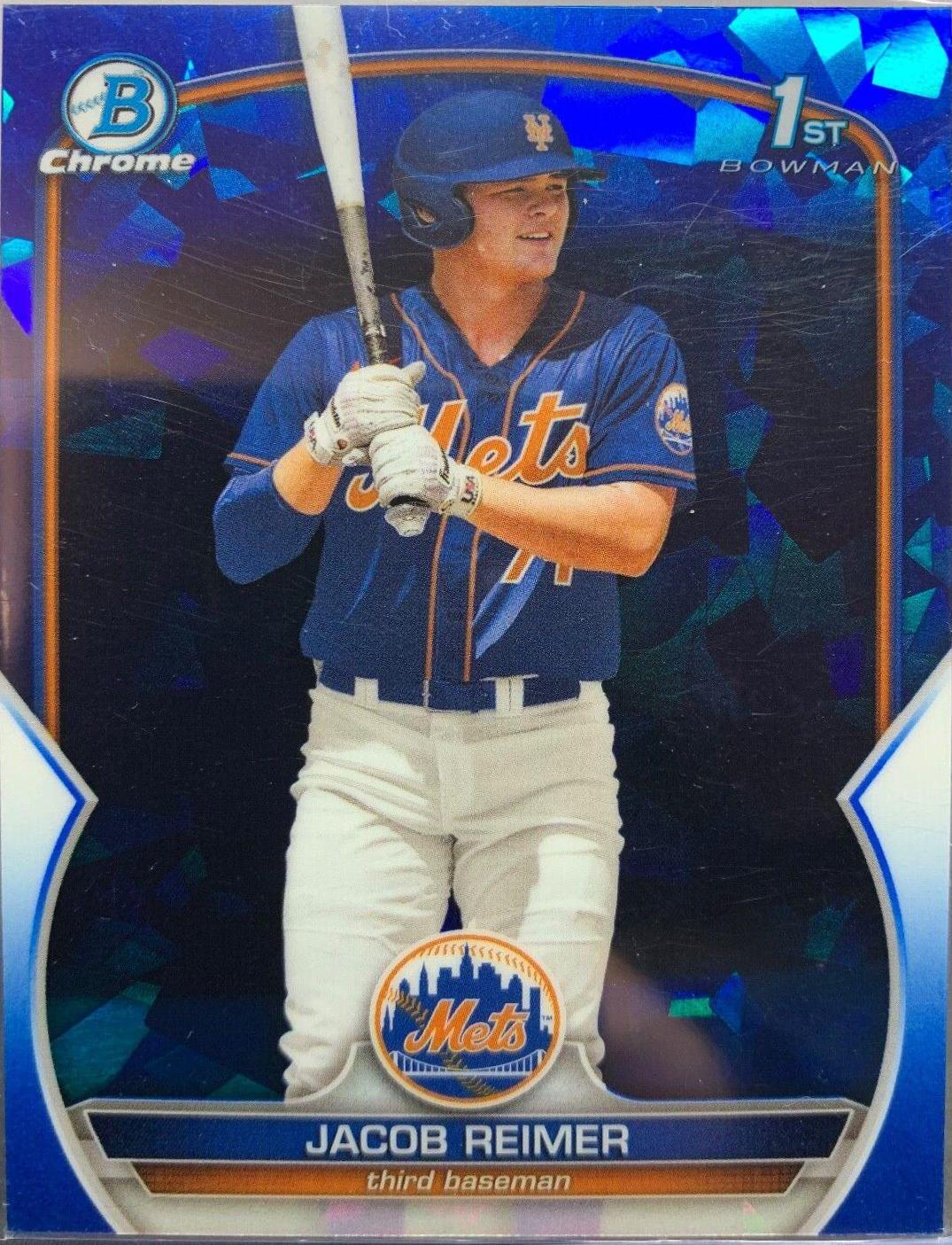 2023 Bowman Chrome Prospects Sapphire Jacob Reimer #BCP-181 card