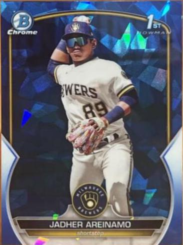 2023 Bowman Chrome Prospects Sapphire Jadher Areinamo #BCP-206 card
