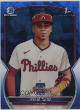 2023 Bowman Chrome Prospects Sapphire Jesus Caba #BCP-164 card