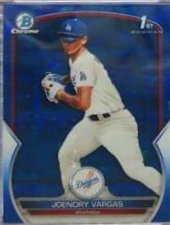 2023 Bowman Chrome Prospects Sapphire Joendry Vargas #BCP-218 card