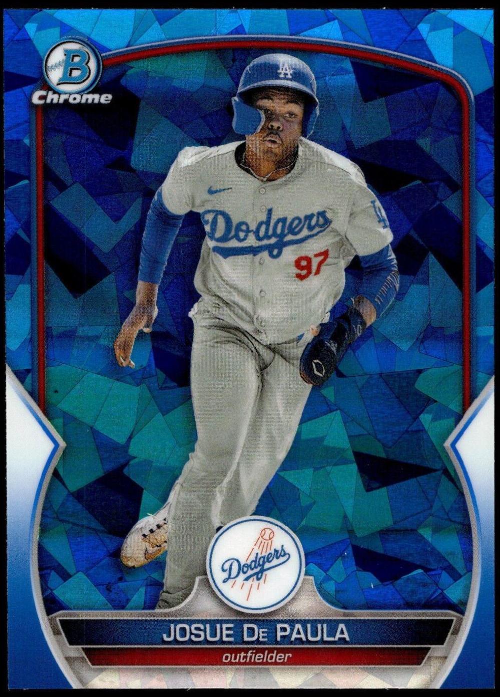 2023 Bowman Chrome Prospects Sapphire Josue De Paula #BCP-172 card
