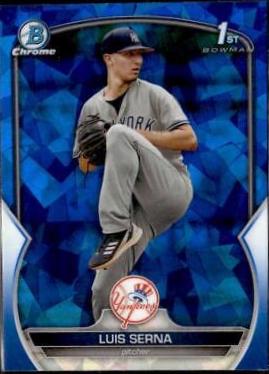 2023 Bowman Chrome Prospects Sapphire Luis Serna #BCP-168 card