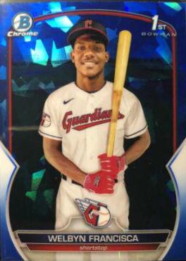2023 Bowman Chrome Prospects Sapphire Welbyn Francisca #BCP-228 card