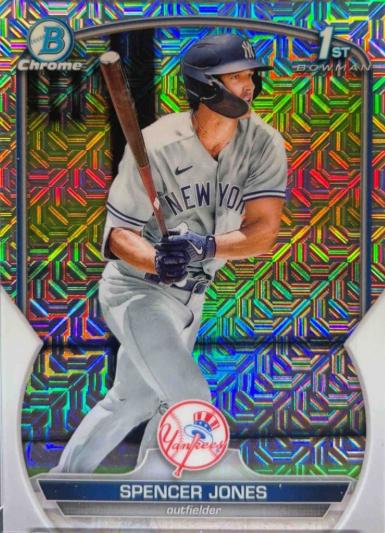 2023 Bowman Chrome Prospects Spencer Jones [Mega Box Mojo Refractor] #BCP-139 card