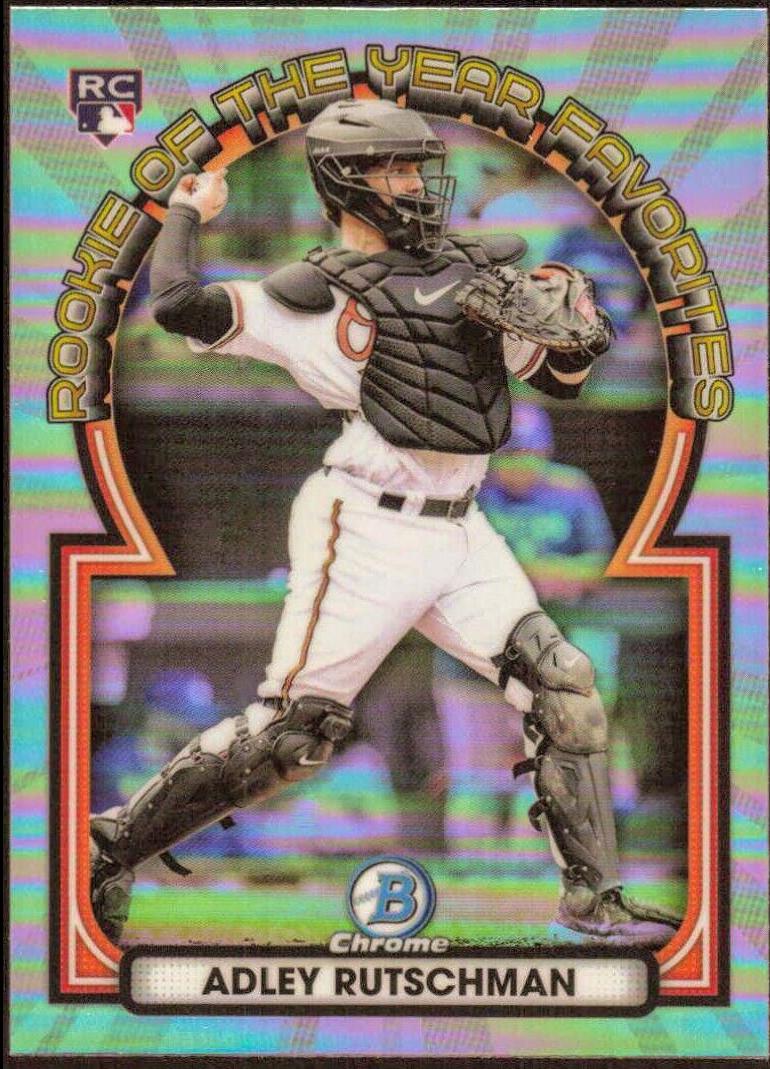 2023 Bowman Chrome Rookie of the Year Favorites Adley Rutschman #ROYF-4 card
