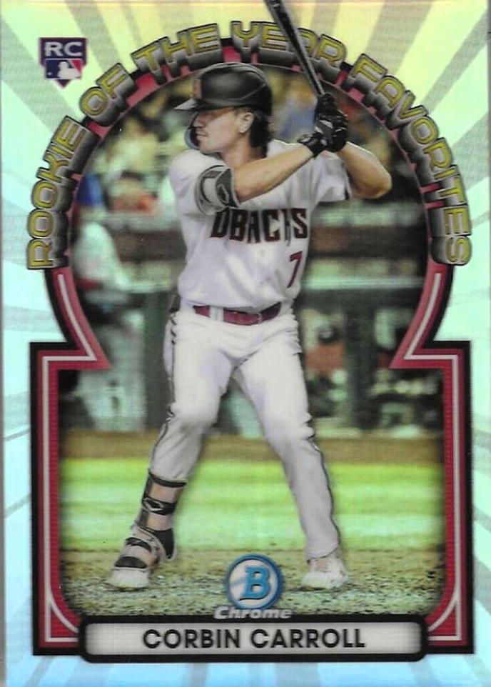 2023 Bowman Chrome Rookie of the Year Favorites Corbin Carroll #ROYF-1 card