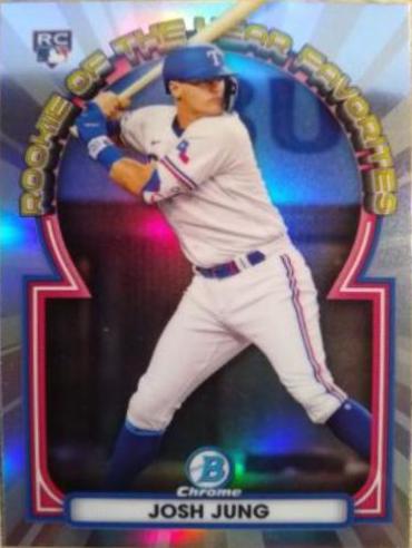 2023 Bowman Chrome Rookie of the Year Favorites Josh Jung #ROYF-9 card