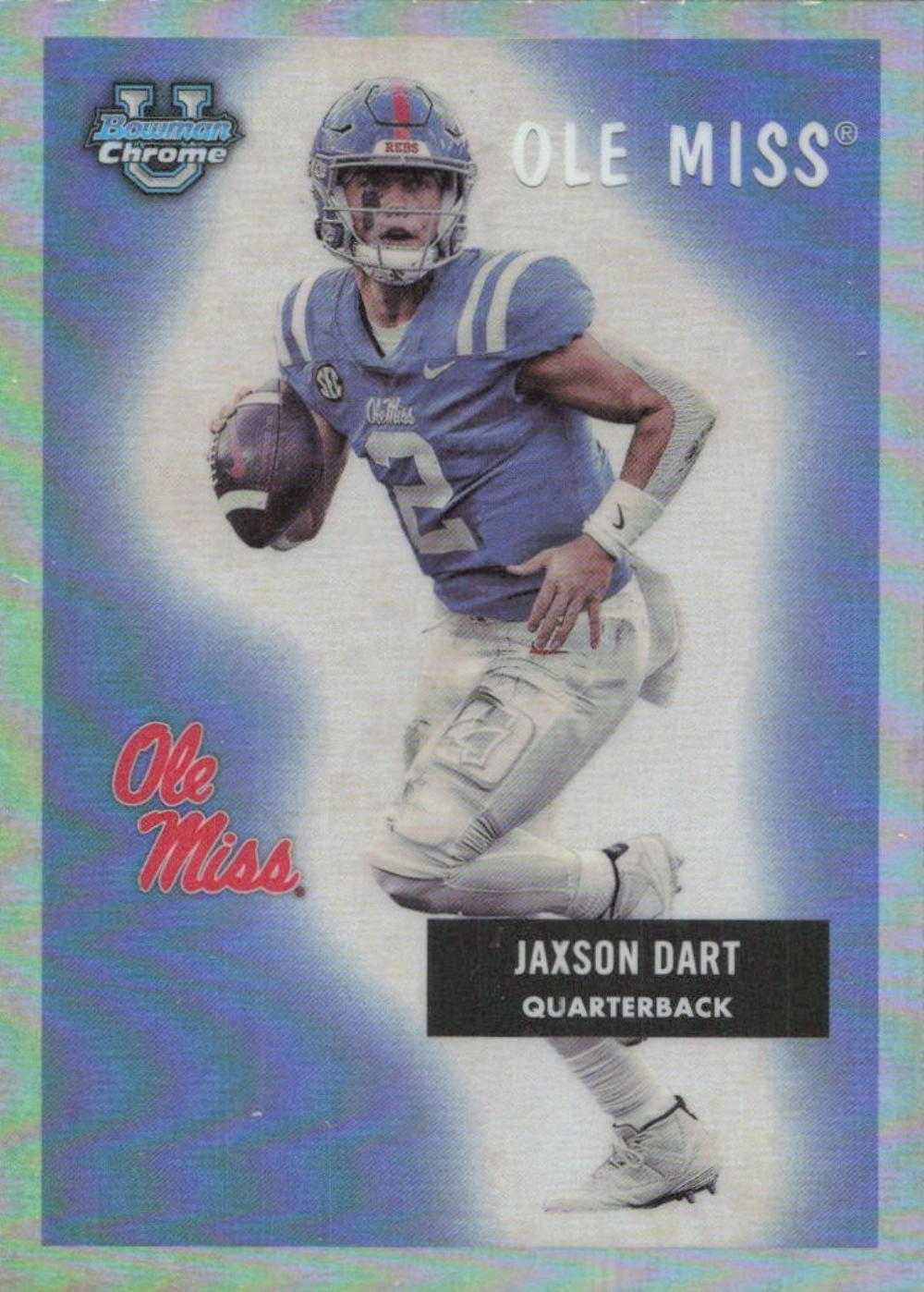 2023 Bowman Chrome University 1955 Jaxson Dart #55BF-5 card